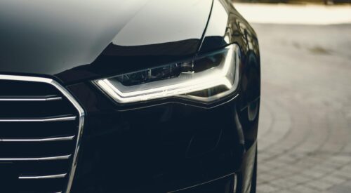 car bumper and headlight